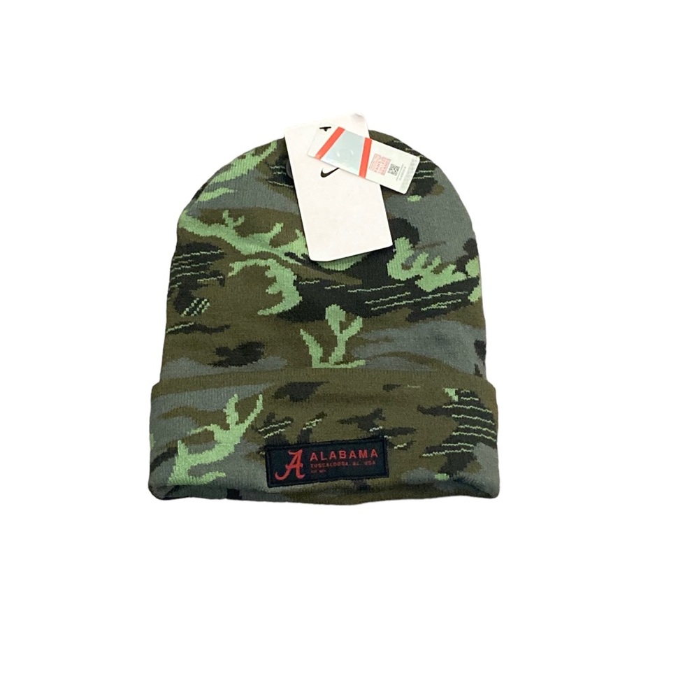 Alabama Crimson Tide Nike Military Camo Cuffed‎ Knit Beanie Hat Cap